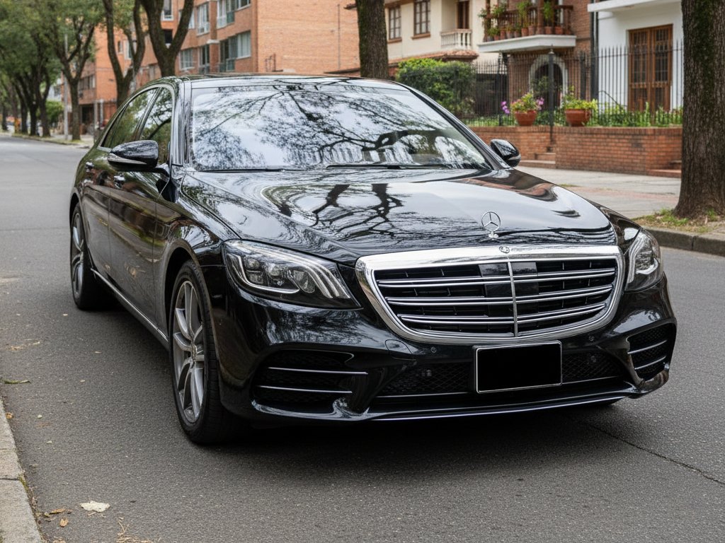 Mercedes-Benz Clase S negro - Transporte ejecutivo discreto Bogotá