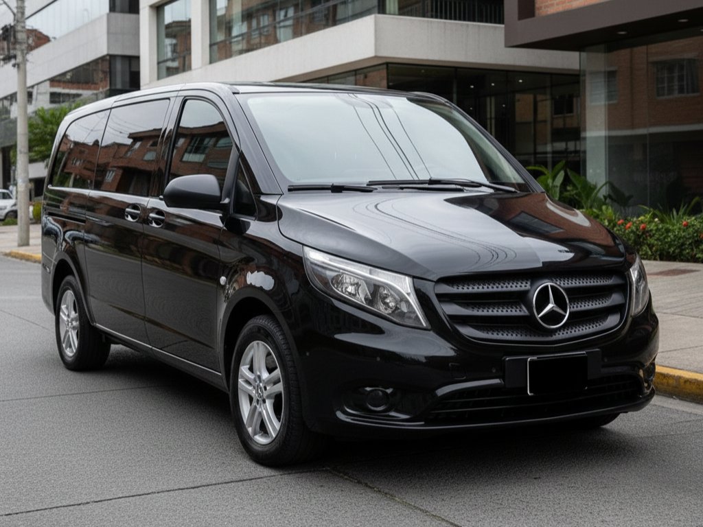 Mercedes-Benz Vito negra - Van ejecutiva discreta Bogotá